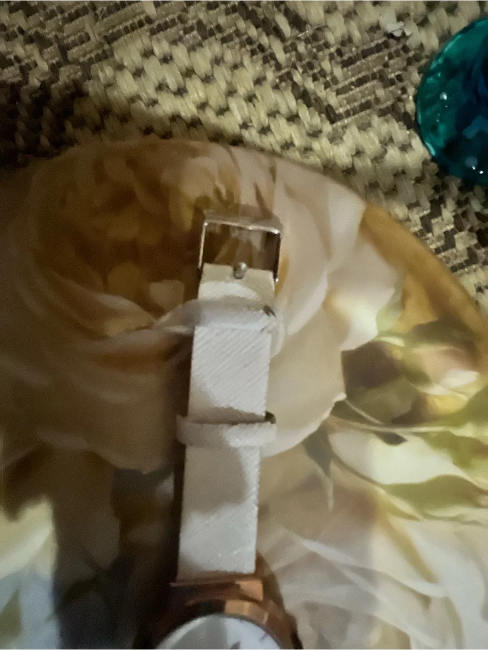 White Leather Strap Watch - Women's Classic